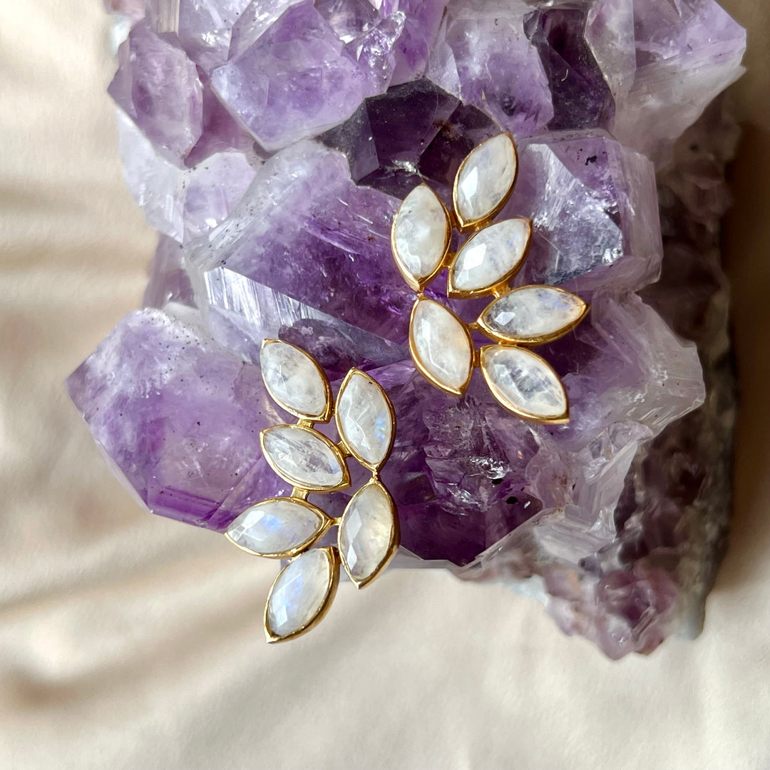 Sofia Moonstone stone earrings