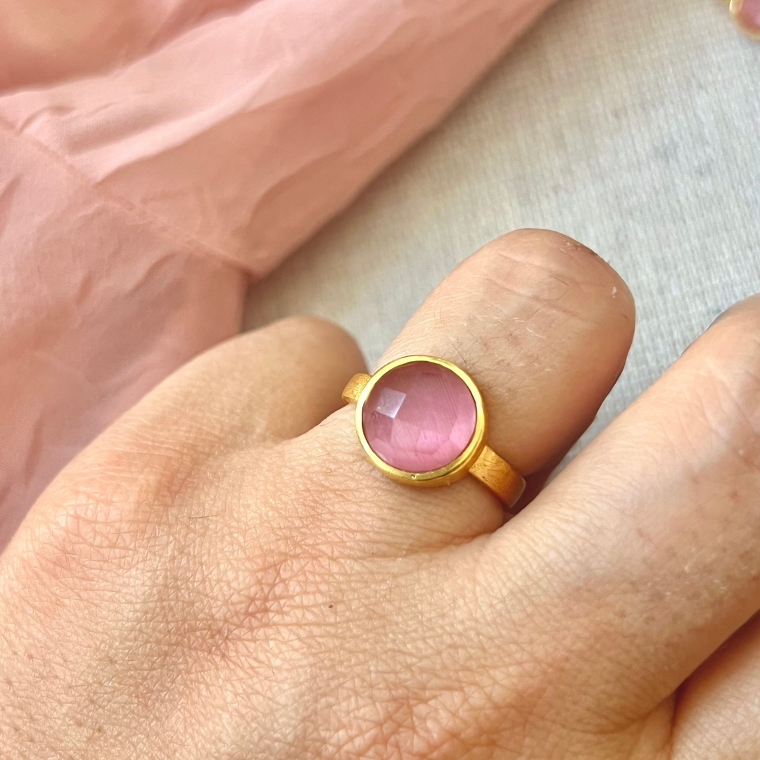 Anillo con piedras Maia Rosa