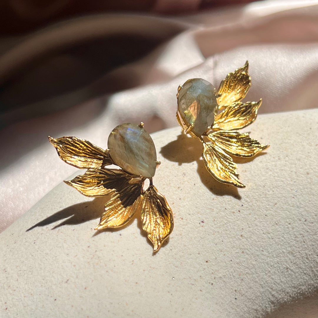Pendientes con piedras Emma Labradorita