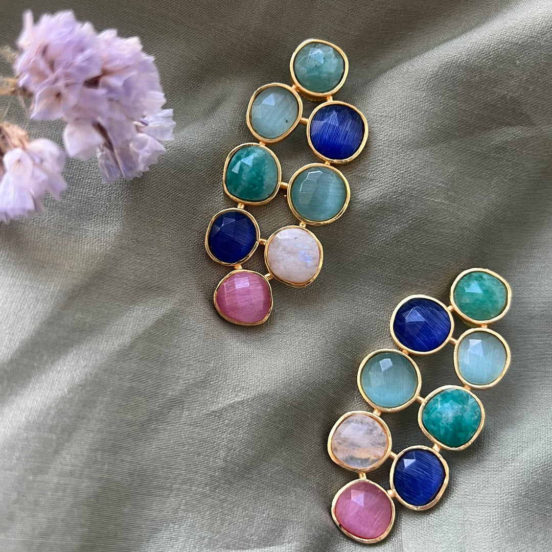 Pendientes con piedras Florencia Multicolor 2
