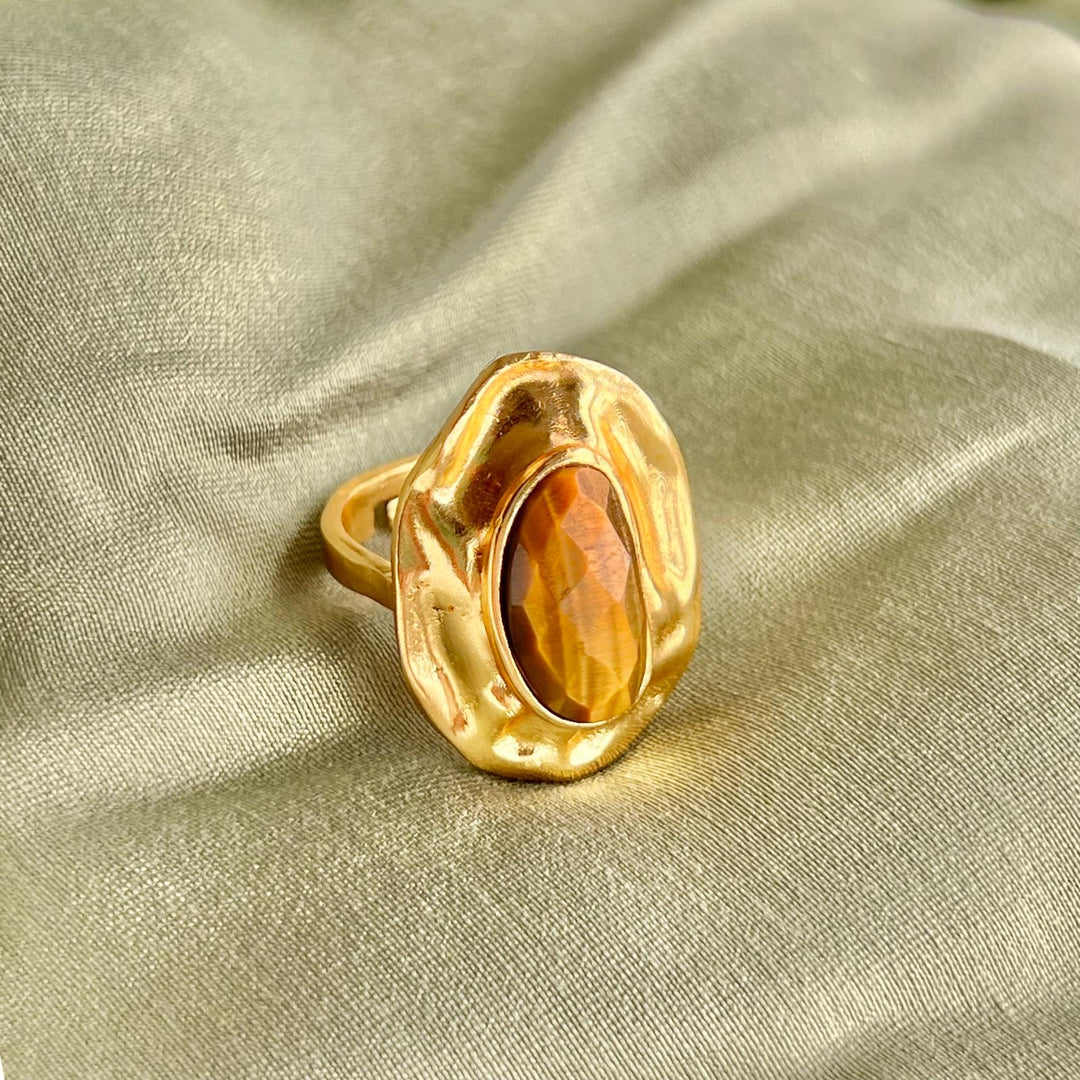 Olive Tiger Eye Ring