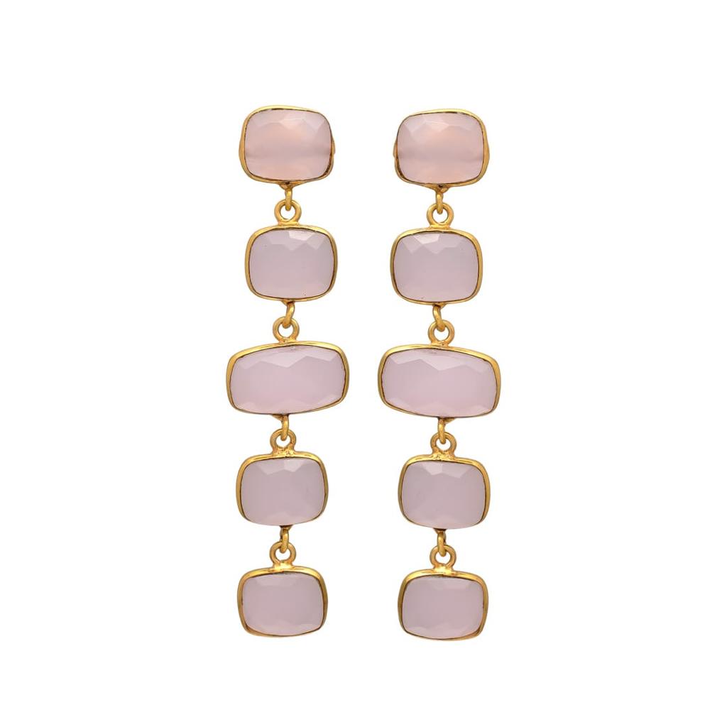 Boucles d'oreilles avec pierres Tui bleu