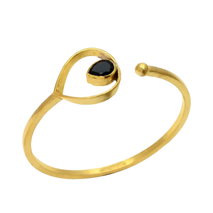 Pulsera con piedras Aba Negra - Mestiza Joyas