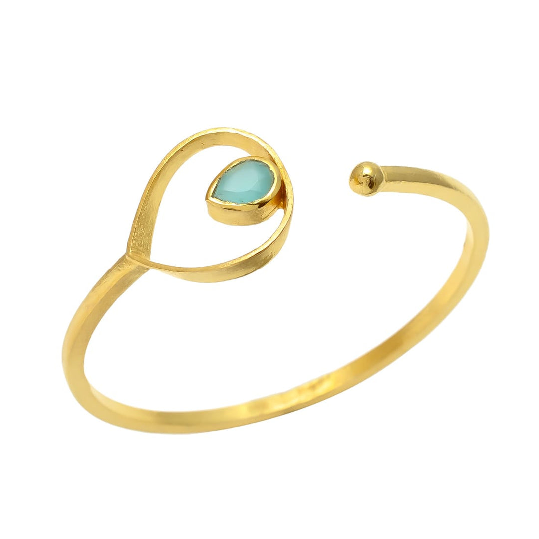 Pulsera con piedras Aba Aguamarina - Mestiza Joyas