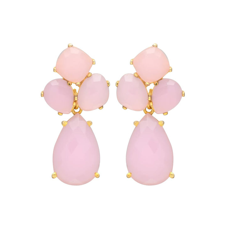 Boucles d'oreilles Inle Rubis et Amazonite