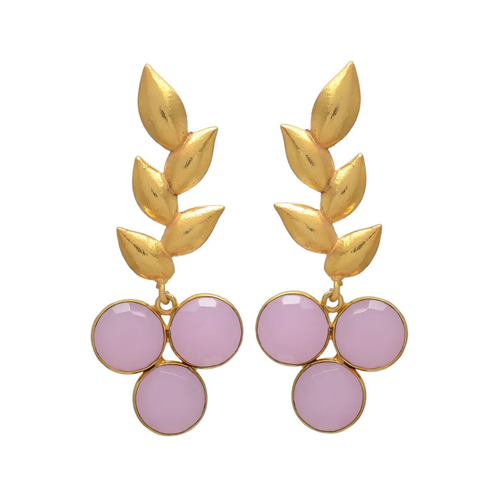 Boucles d'oreilles en pierre Candas Rosa