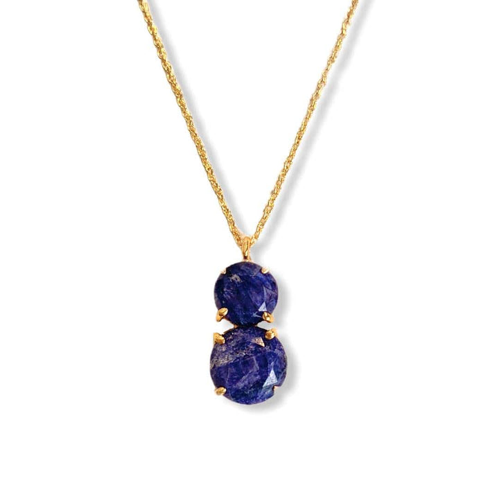 Collar con piedras Velero Azul - Mestiza Joyas