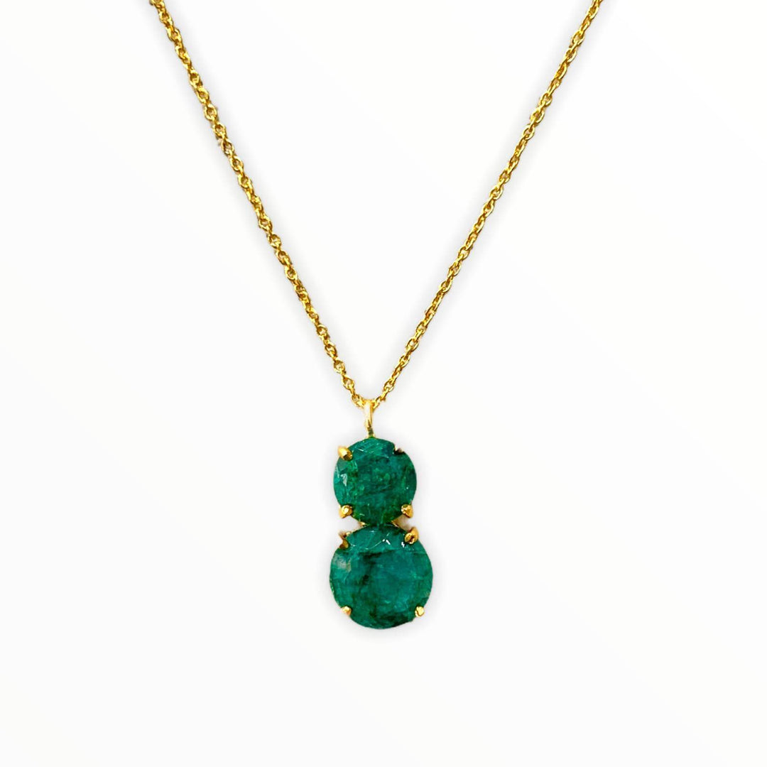 Collar con piedras Velero Verde - Mestiza Joyas