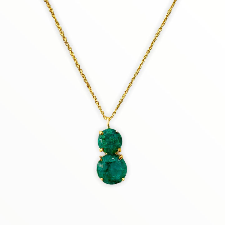 Collar con piedras Velero Verde - Mestiza Joyas