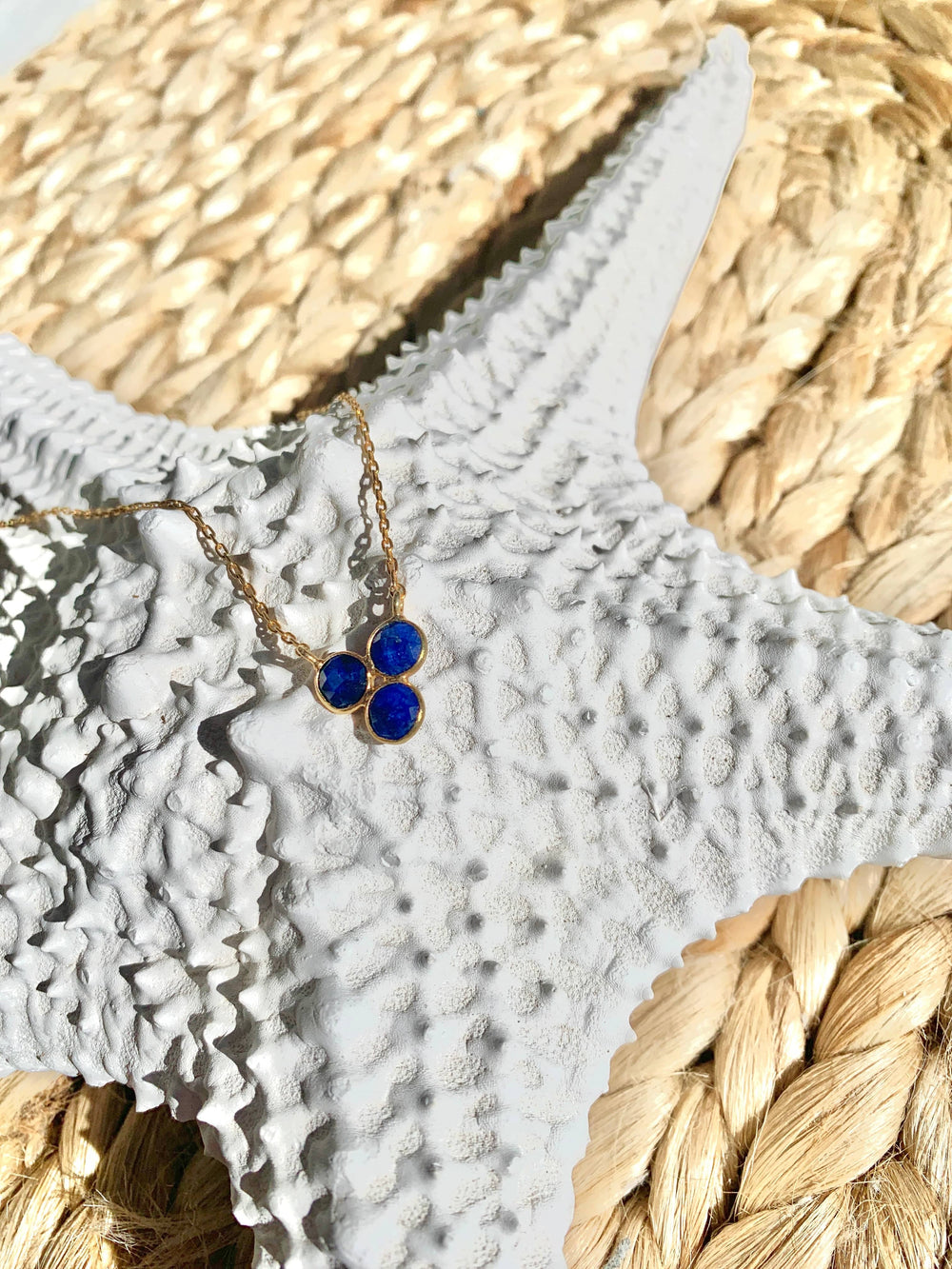Collar con piedras Veracruz Azul - Mestiza Joyas