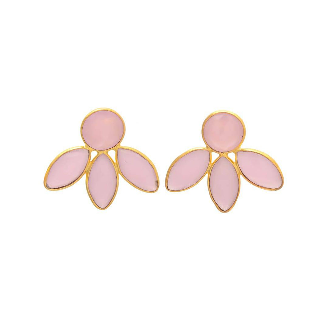 Pendientes con piedras Chiara Rosa - Mestiza Joyas