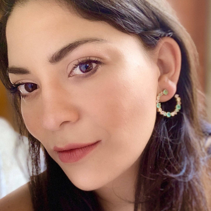Pendientes con piedras Lady - Mestiza Joyas