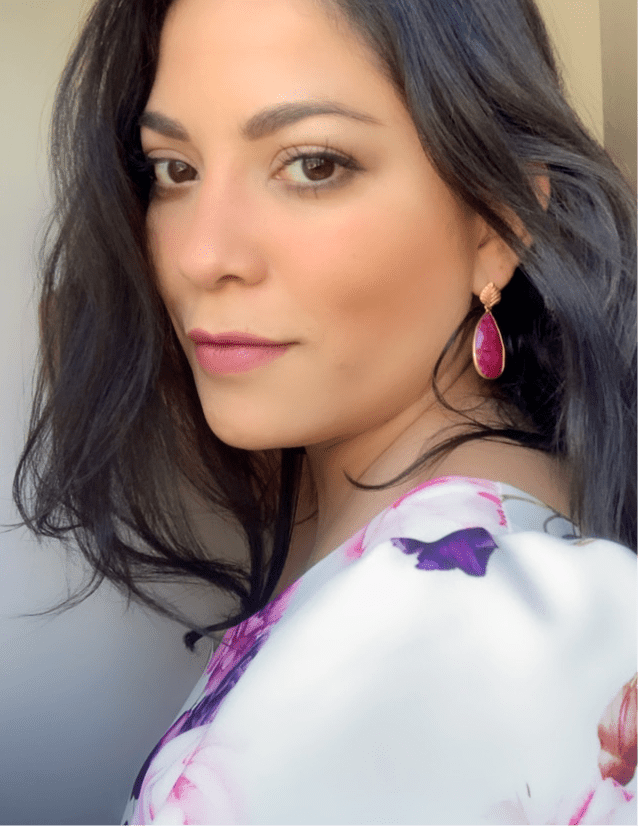 Pendientes con piedras London Granate - Mestiza Joyas