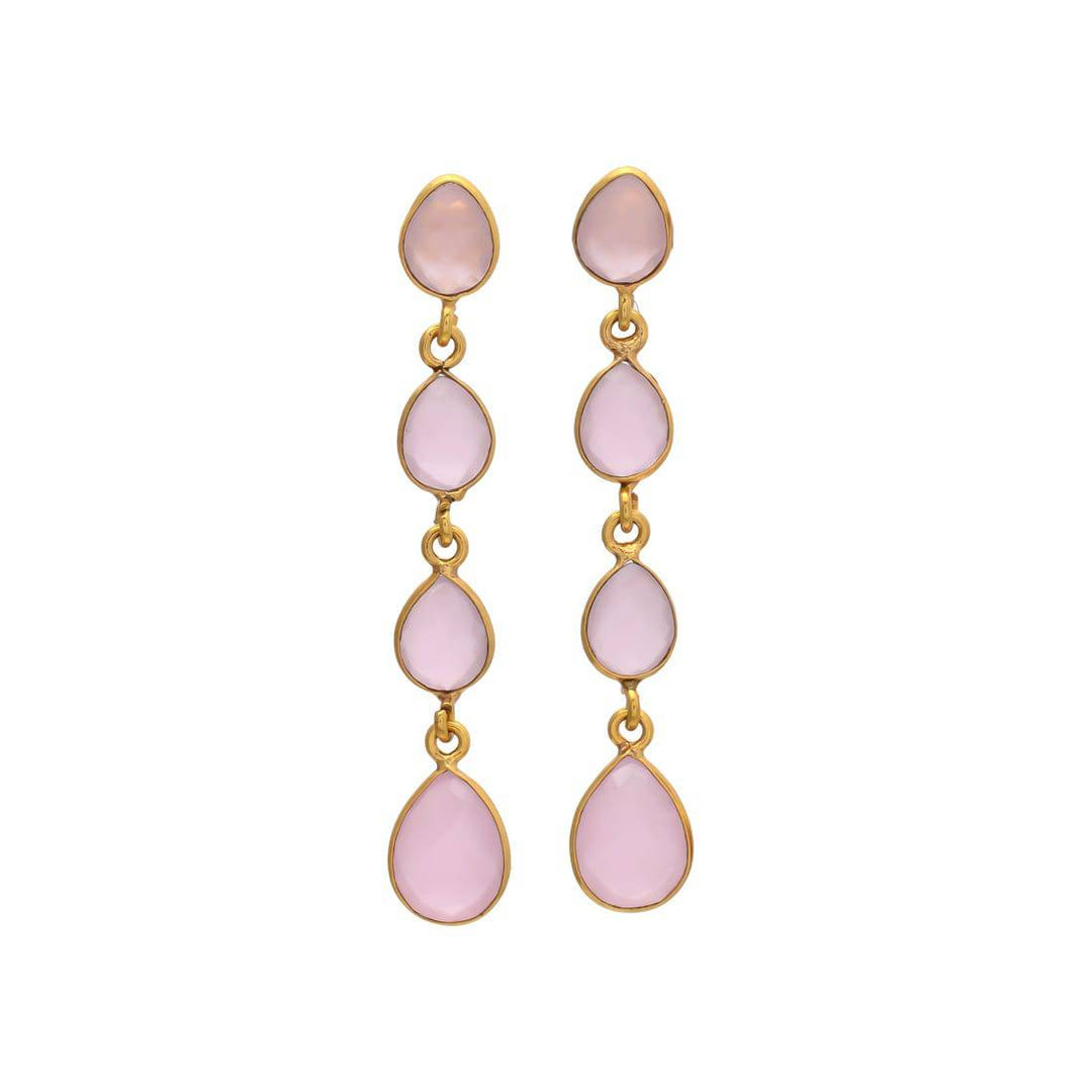 Pendientes con piedras Madame Rosa - Mestiza Joyas