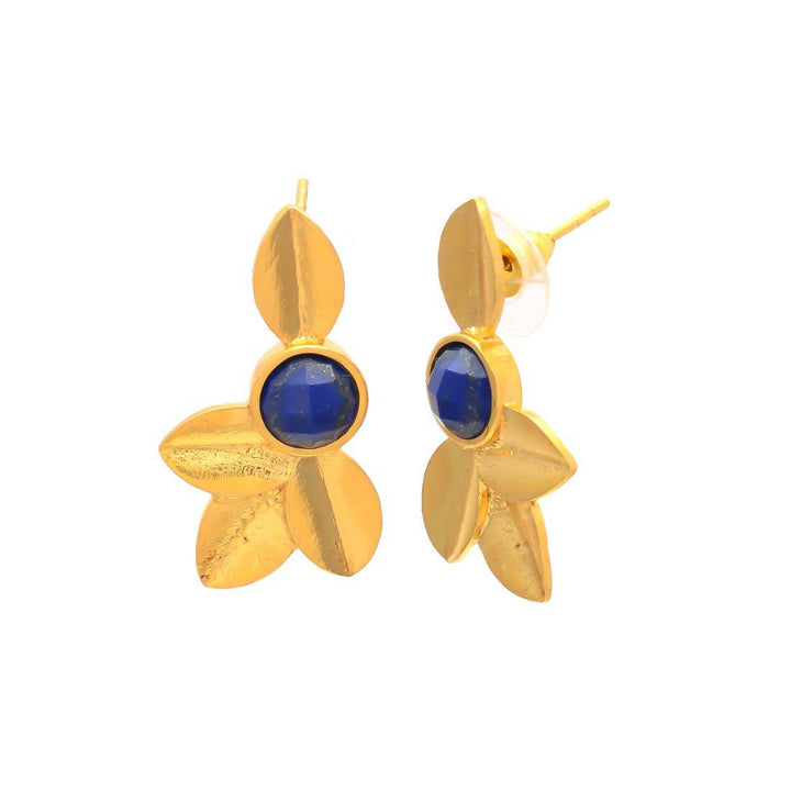 Pendientes con piedras Tokio Azul - Mestiza Joyas