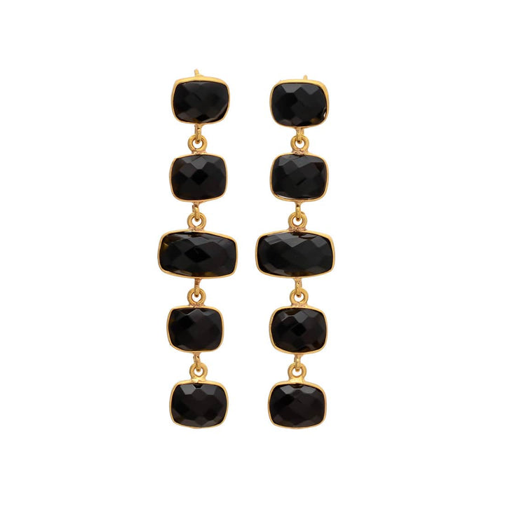 Pendientes con piedras Tui Negro - Mestiza Joyas