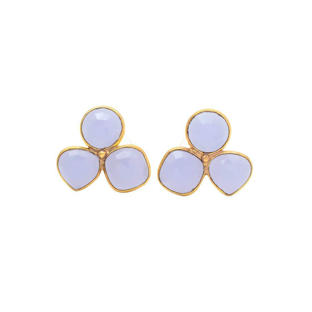 Pendientes con piedras Zarautz Lila - Mestiza Joyas