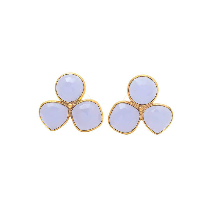 Pendientes con piedras Zarautz Lila - Mestiza Joyas