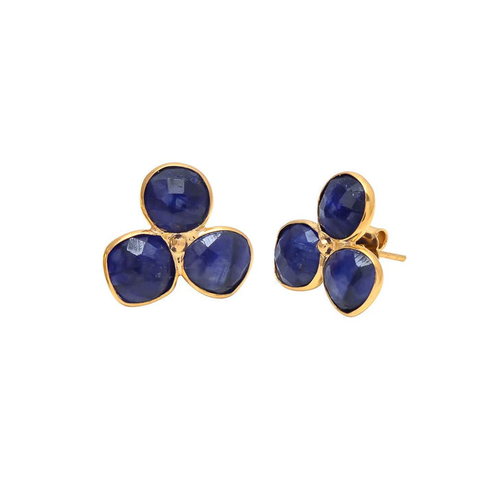 Pendientes con piedras Zarautz Zafiro - Mestiza Joyas