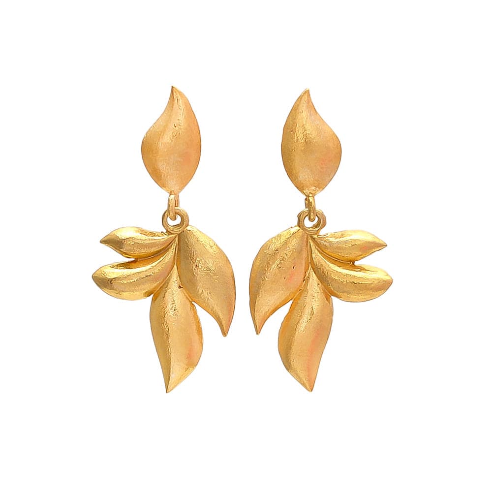 Pendientes Dorados Otoño - Mestiza Joyas