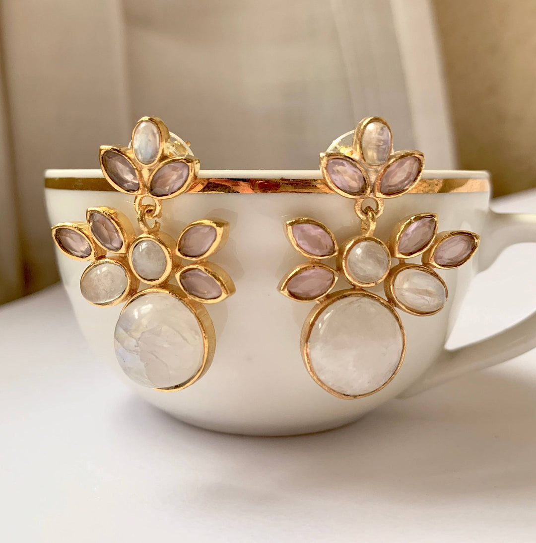 Pendientes piedras Estela - Mestiza Joyas