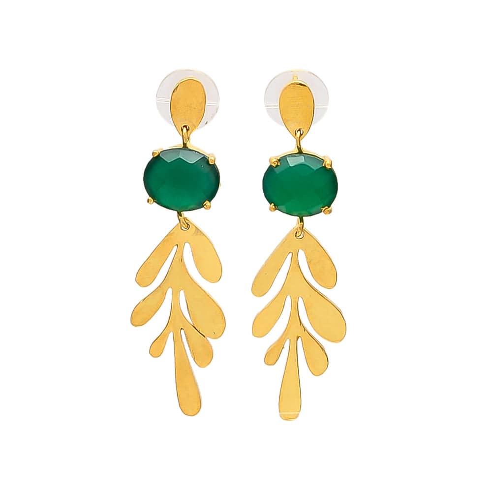 Pendientes piedras Nápoles Verde - Mestiza Joyas
