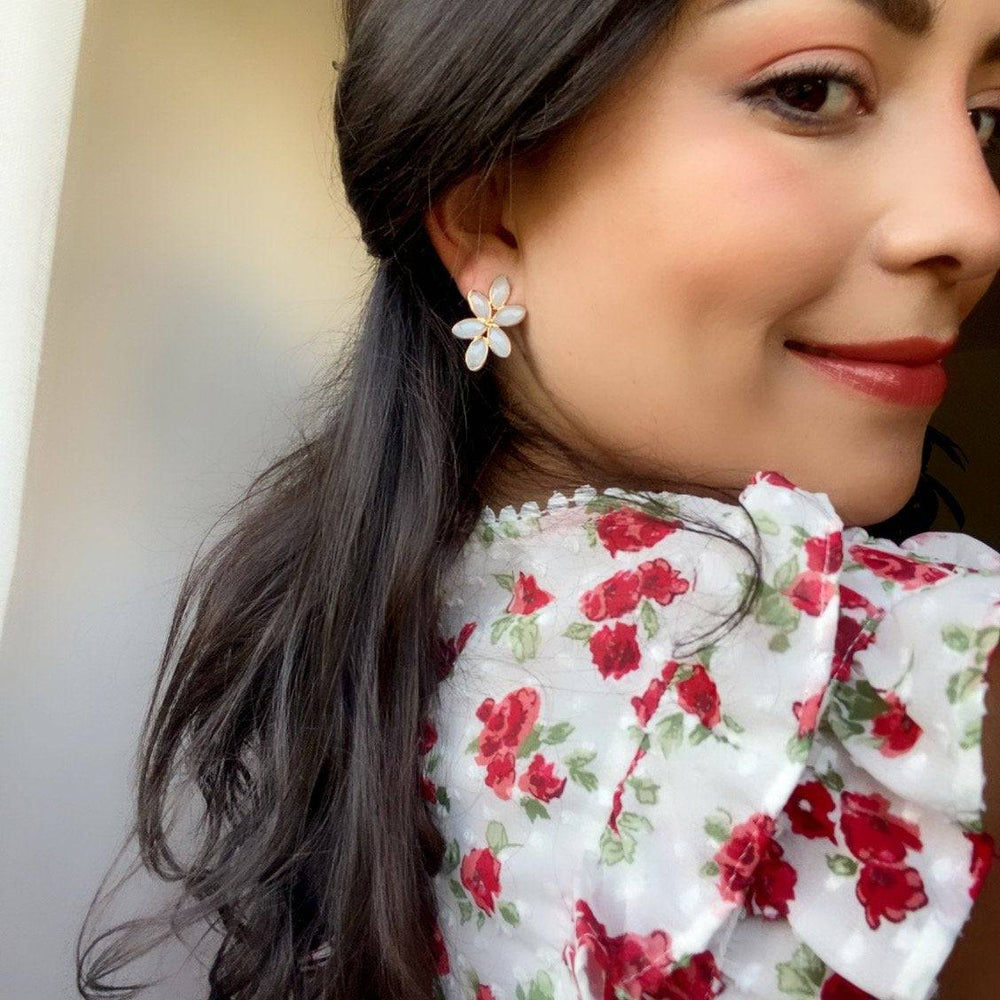 Pendientes piedras Sky Fucsia - Mestiza Joyas