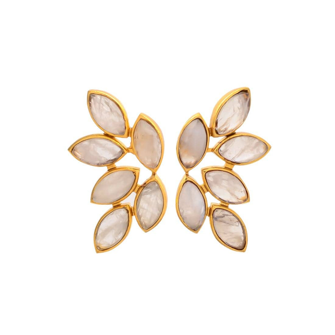 Pendientes piedras Sofía Piedra de Luna - Mestiza Joyas