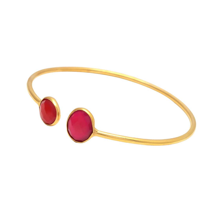 Pulsera piedras naturales Yangón Granate - Mestiza Joyas