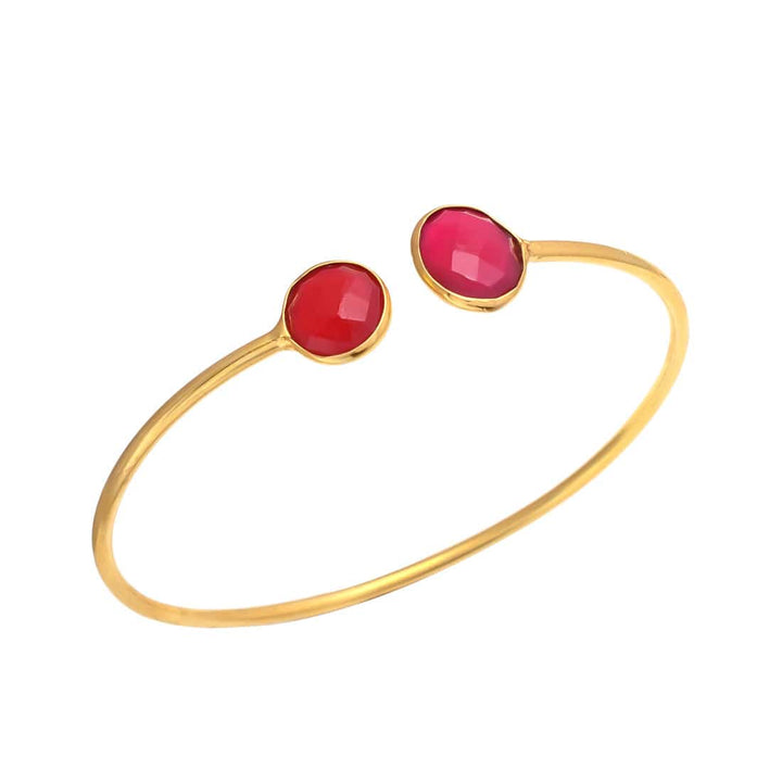 Pulsera piedras naturales Yangón Granate - Mestiza Joyas
