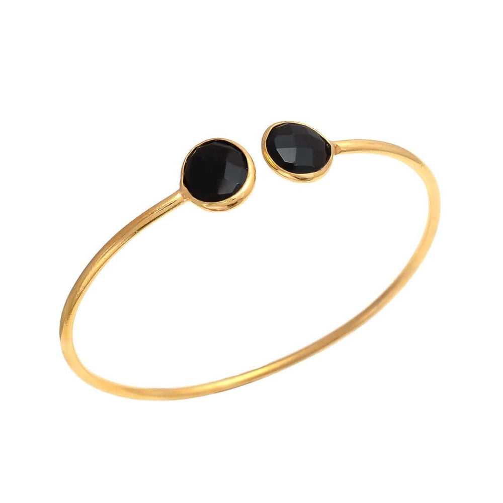 Pulsera piedras naturales Yangón Negro - Mestiza Joyas
