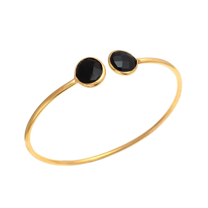 Pulsera piedras naturales Yangón Negro - Mestiza Joyas