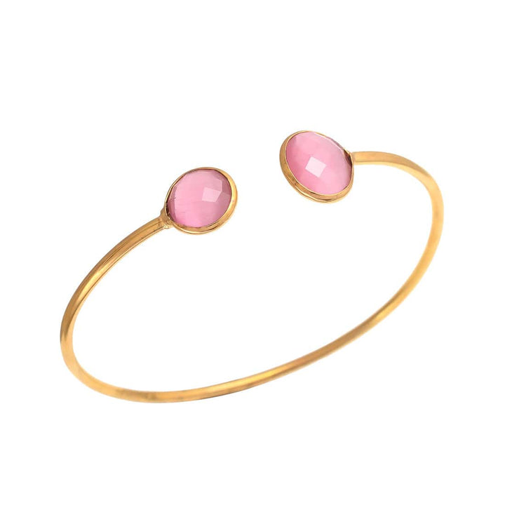 Pulsera piedras naturales Yangón Rosa - Mestiza Joyas