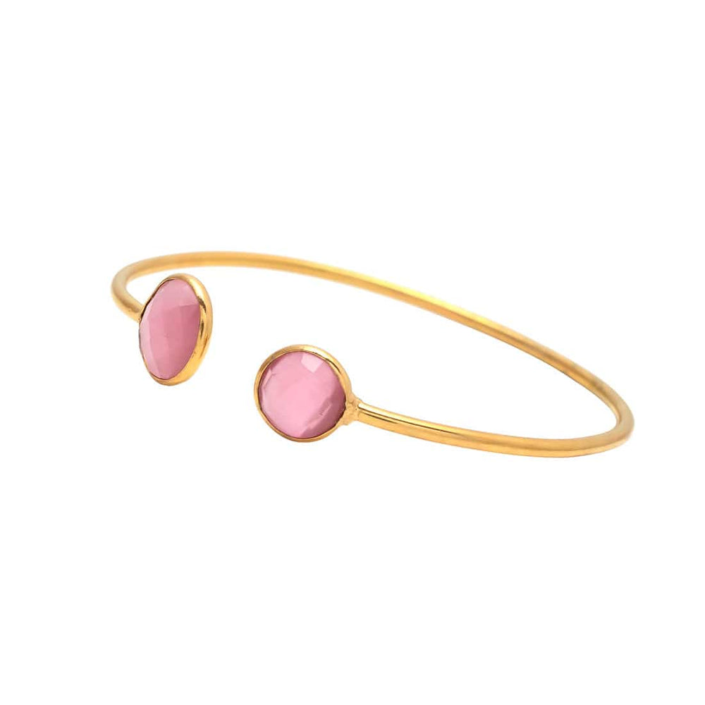 Pulsera piedras naturales Yangón Rosa - Mestiza Joyas