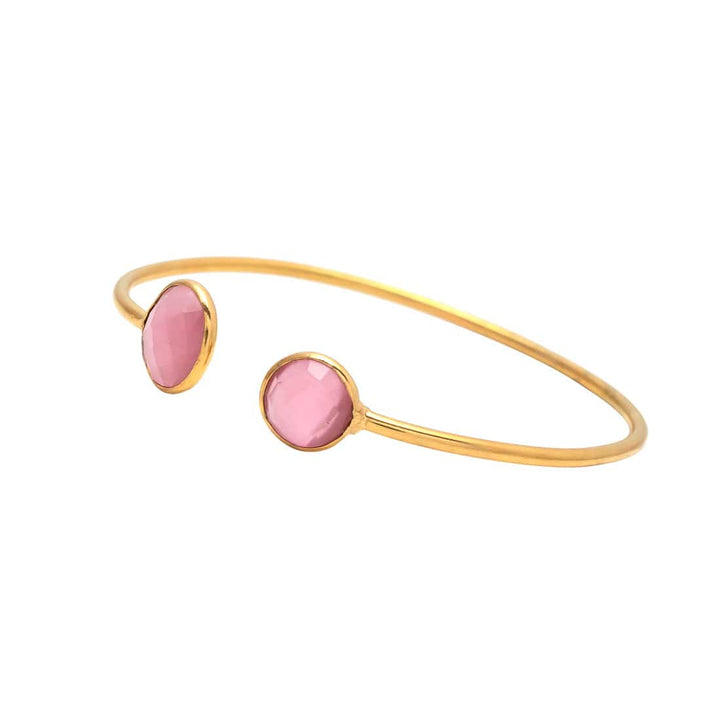 Pulsera piedras naturales Yangón Rosa - Mestiza Joyas