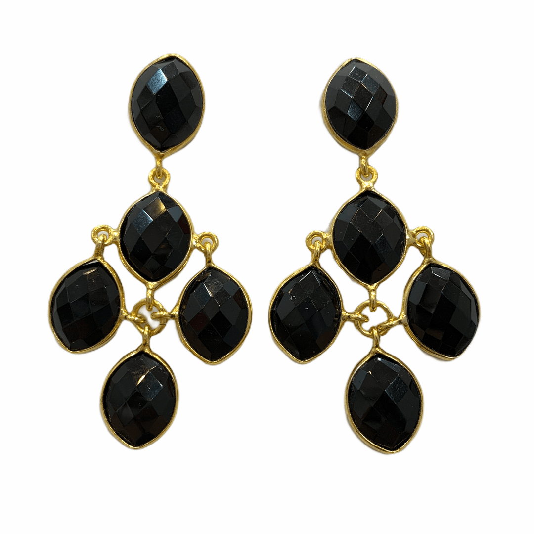 Pendientes Verona Negro - Mestiza Joyas