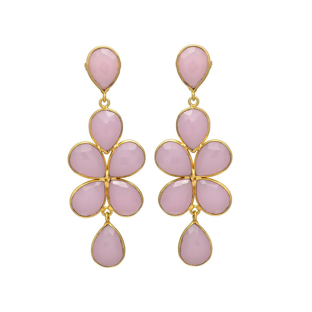 Boucles d'oreilles en pierre de Madrid vert