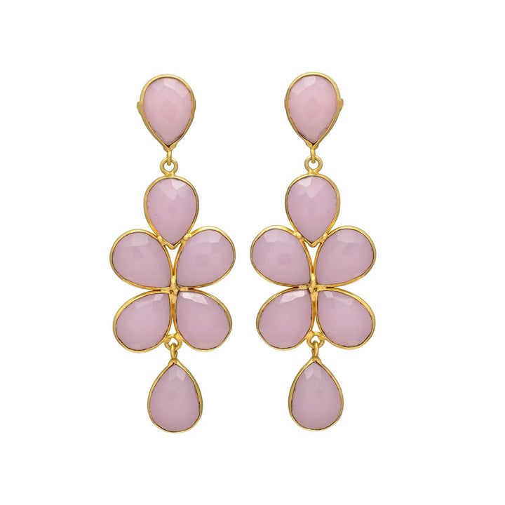 Boucles d'oreilles en pierre de Madrid vert