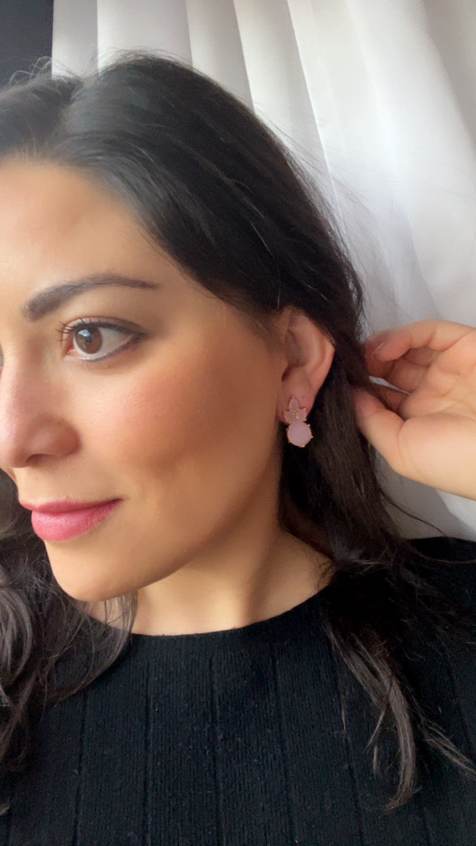 Earrings with Mier Emerald stones