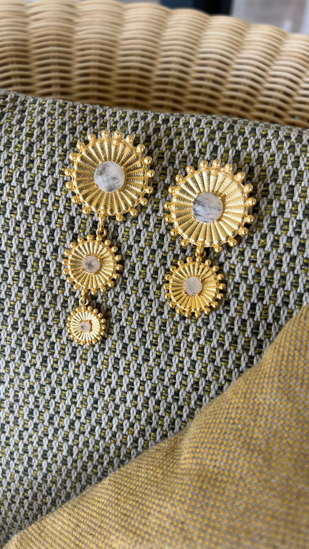 Pendientes con piedras Lorette Piedra de Luna