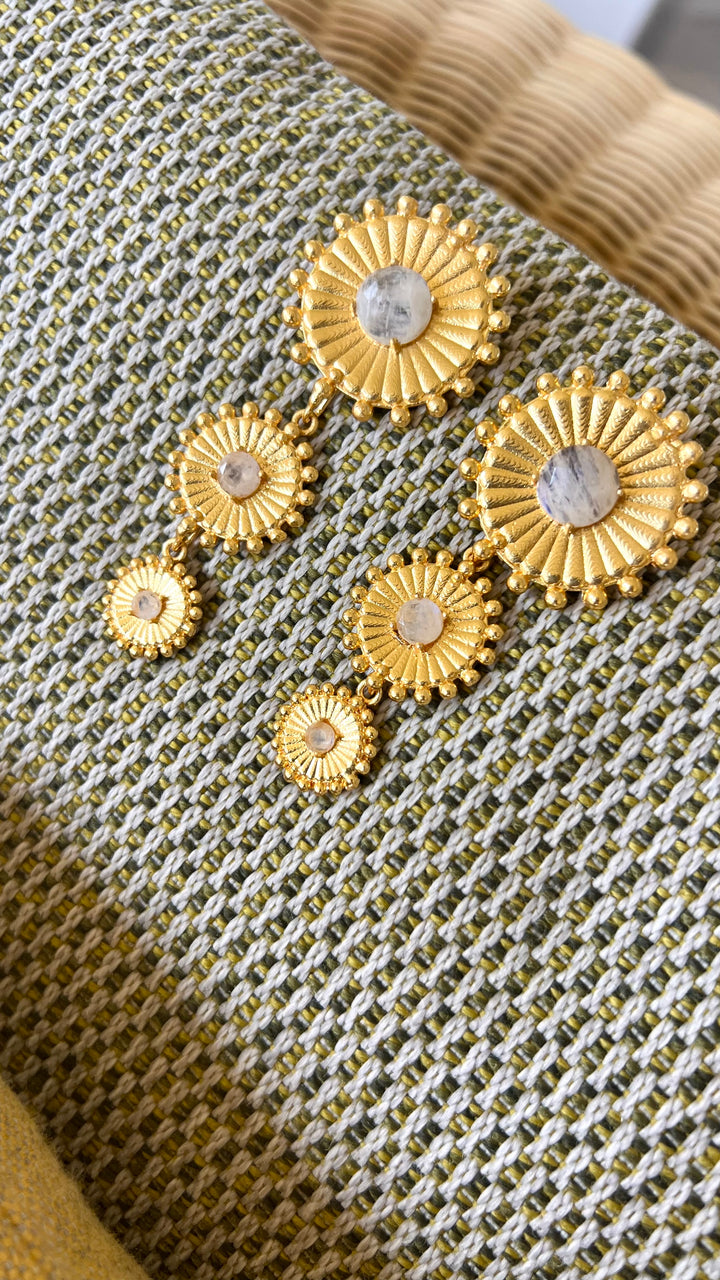 Pendientes con piedras Lorette Piedra de Luna