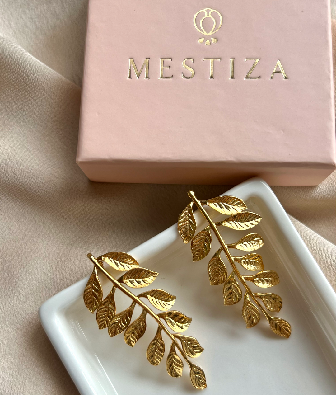 Golden Branch Earrings