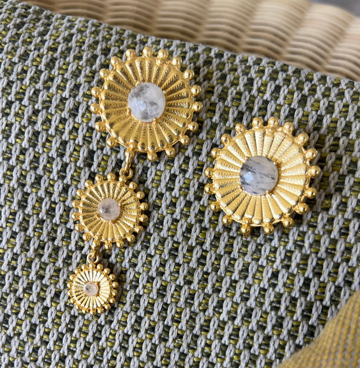 Pendientes con piedras Lorette Piedra de Luna