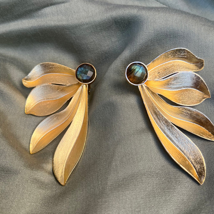 Orecchini con Labradorite Ortensia e pietre di Luna