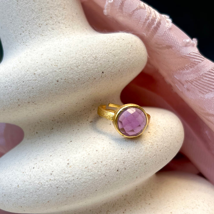 Anillo con piedras Maia Amatista