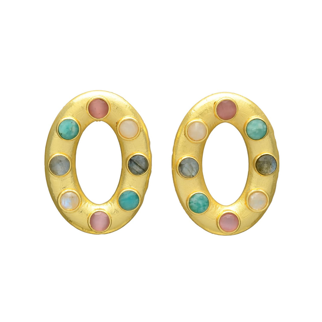 Pendientes con piedras Basilea Multicolor