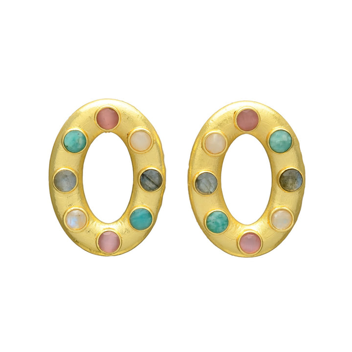 Pendientes con piedras Basilea Multicolor