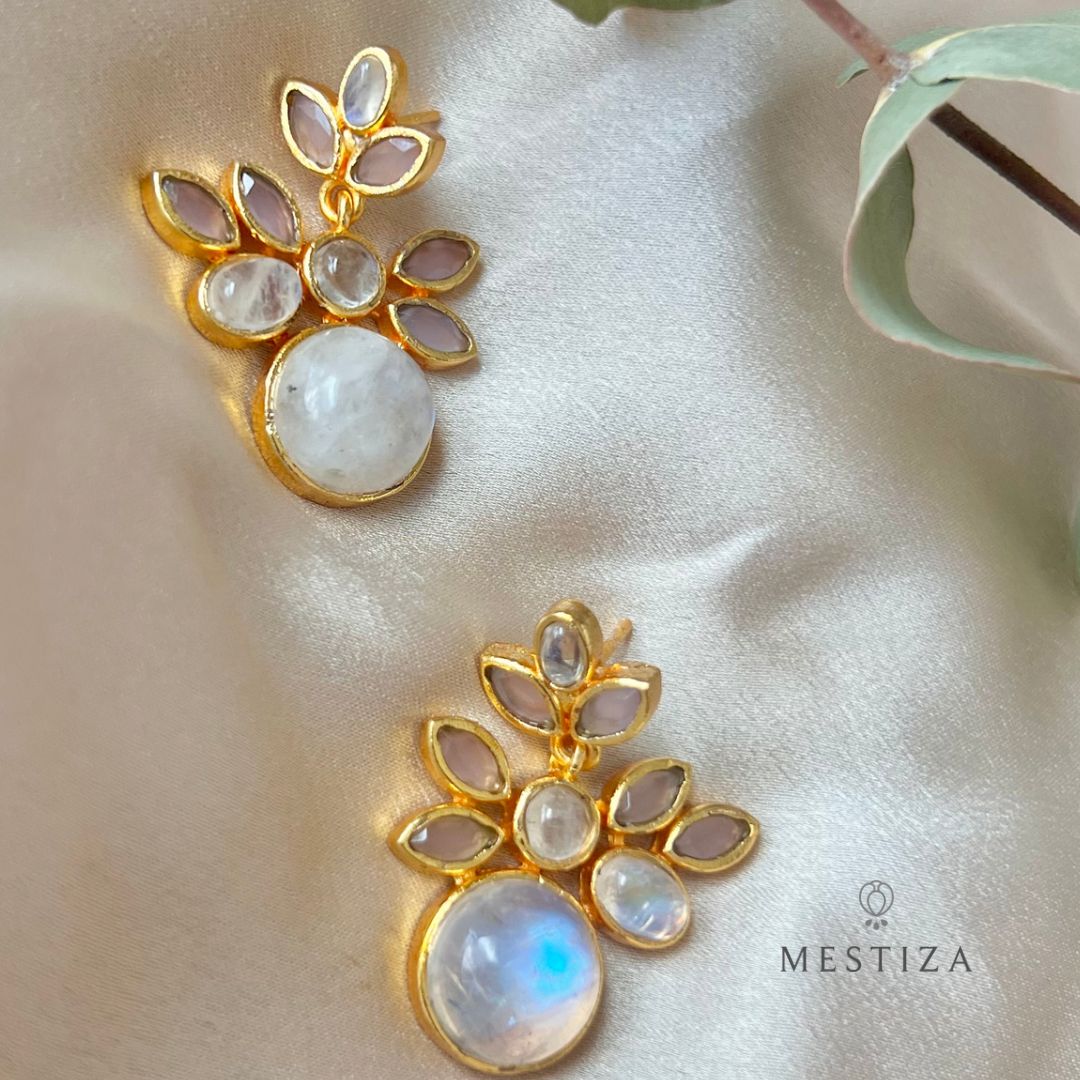 Estela stone earrings