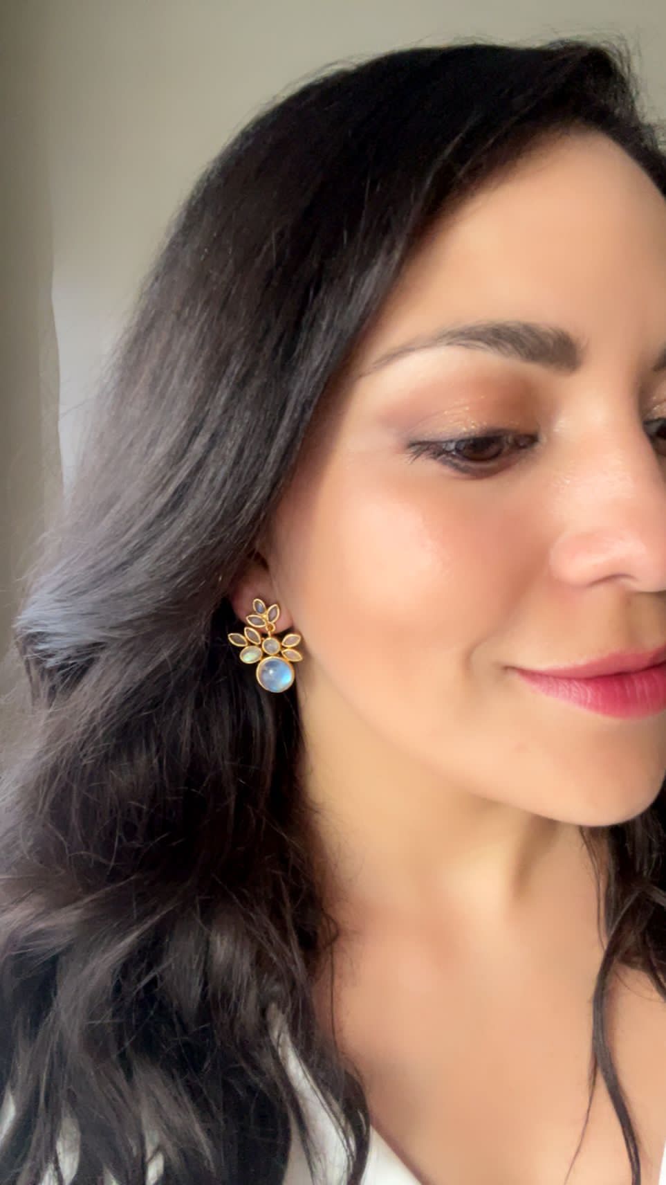 Estela stone earrings