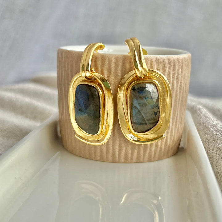 Pendientes Cassia Labradorita